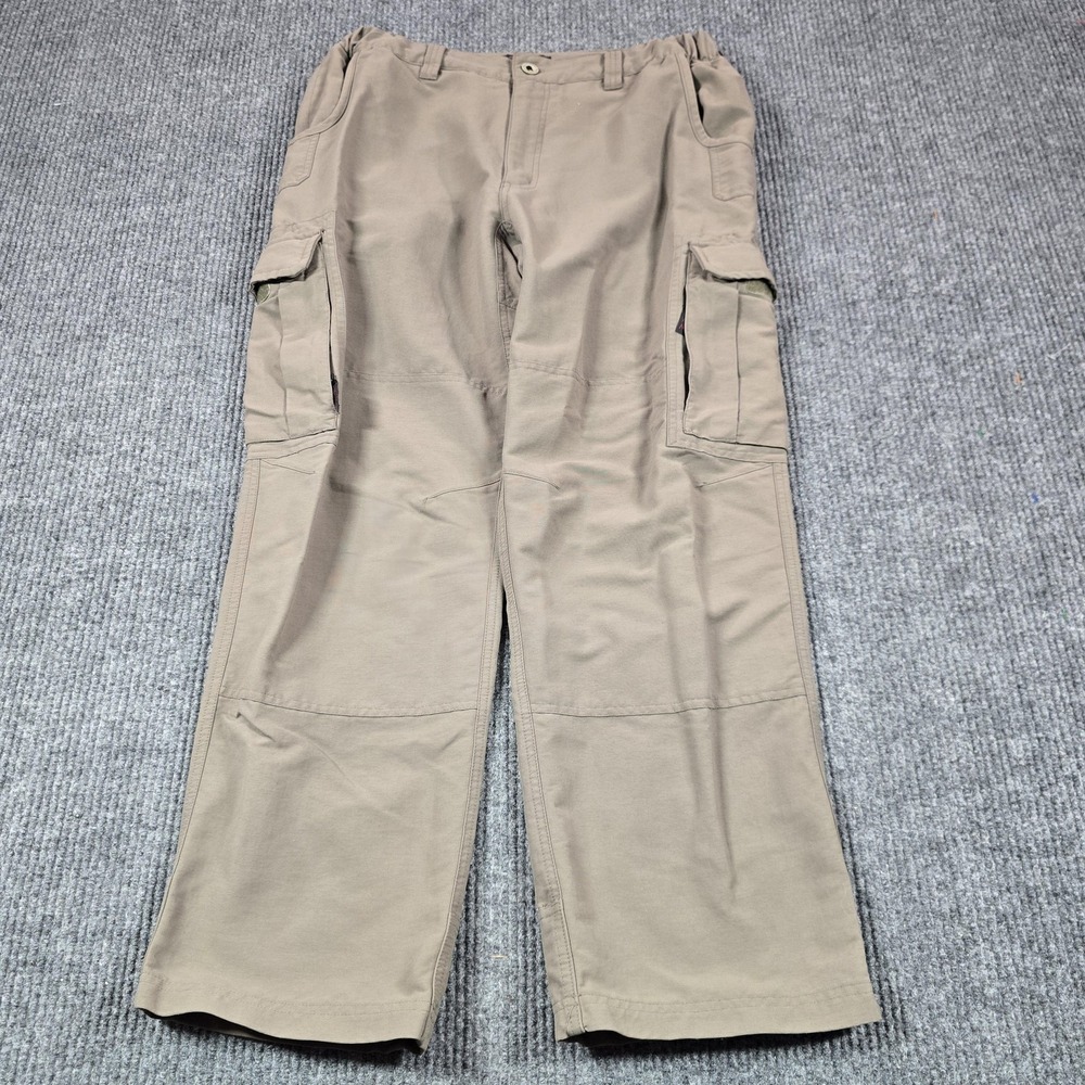 RailRiders Pants Mens Medium Beige Cargo‎ Nylon 30 Inseam Hiking Outdoors Work
